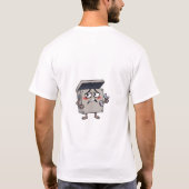 心配ツールボックスレンチデザイン Tシャツ (裏面)