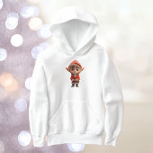 心配リトル小妖精や小人ガールズフード付きスウェットシャツ