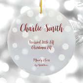 心配リトル小妖精や小人クリスマス小妖精や小人セラミックオーナメント セラミックオーナメント