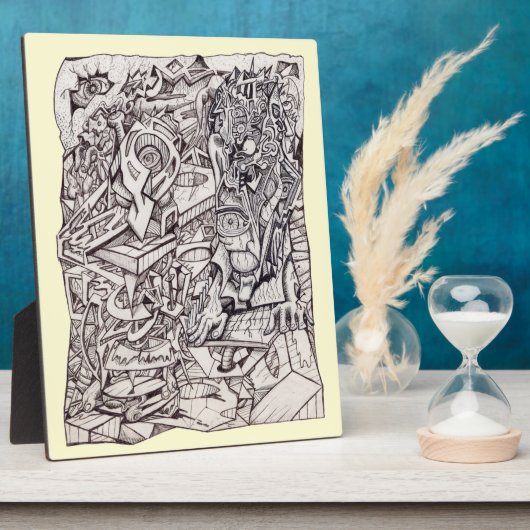 心配事の機関 フォトプラーク (側面)