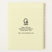 心配事の機関 プランナー手帳 (裏面)