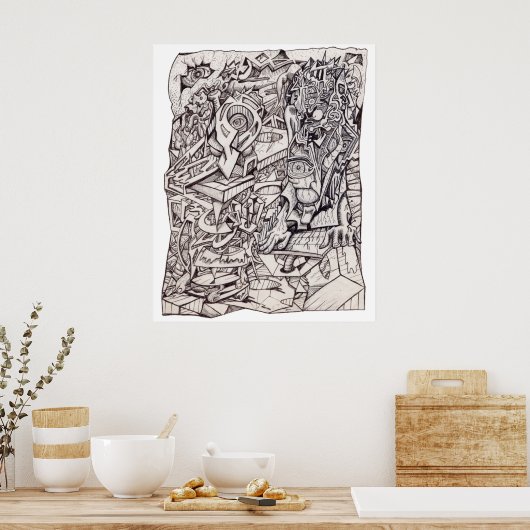 心配事の機関 ポスター (キッチン)