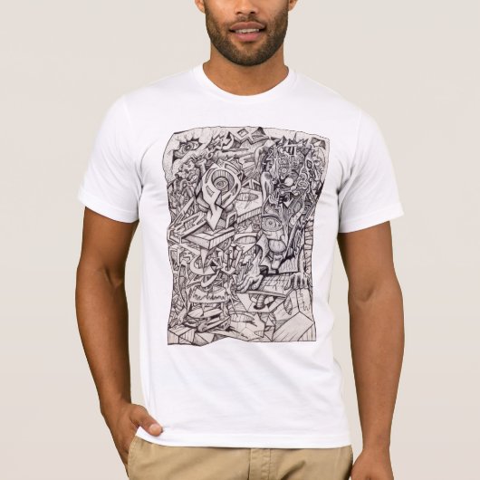 心配事の機関 Tシャツ (正面)