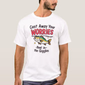 心配事を捨て去って Tシャツ (正面)