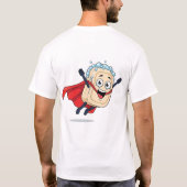 心配事を洗い流そう - かわいい石鹸ヒーローデザイン Tシャツ (裏面)