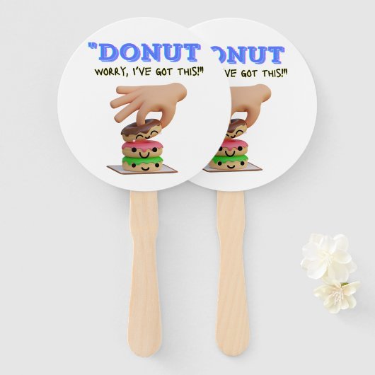 心配得だ ハンドファン (正面&裏面)