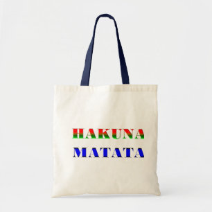 "心配無し"のギフトのためのHakuna Matataかアフリカ句 トートバッグ