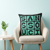 心配無用 Sans Souci ラテン語フレーズ クッション (椅子)