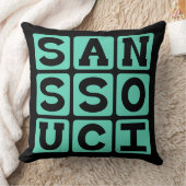 心配無用 Sans Souci ラテン語フレーズ クッション (ブランケット)