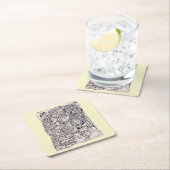 心配臓器紙コースター スクエアペーパーコースター (インサイチュ)