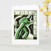 心配1937 WPAを使用 カード (黄色い花)