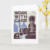 心配1937 WPAを使用 カード (黄色い花)