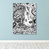 心配 キャンバスプリント (インサイチュ (ウッドフロア))