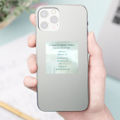 心配、不安、孤独、恐怖のための聖書の言葉 シール (スマートフォン)