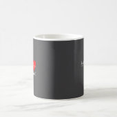心電図の心拍、心臓専門医のためのデザイン コーヒーマグカップ (中央)