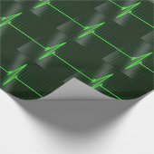 心電図の波の包装紙 ラッピングペーパー (角)