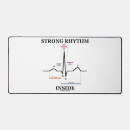 心電図心拍内部の強いリズム デスクマット