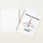 心電図心拍内部の強いリズム プランナー手帳 (ディスプレー)