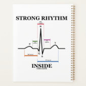 心電図心拍内部の強いリズム プランナー手帳 (裏面)