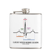 心電図心電図心電図のメディカルユーモアの手引きが欲しい フラスク (正面)