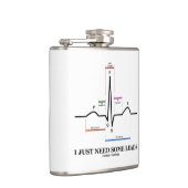 心電図心電図心電図のメディカルユーモアの手引きが欲しい フラスク (右)