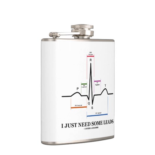 心電図心電図心電図のメディカルユーモアの手引きが欲しい フラスク (右)
