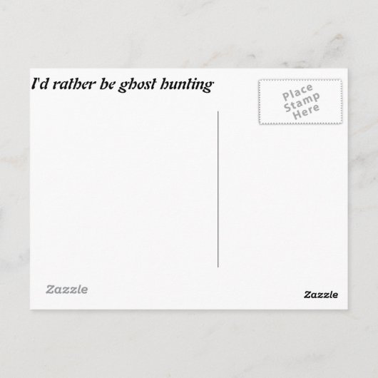 心霊探偵をしていた方がいい階段の影のカード ポストカード (裏面)