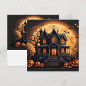 心霊現象が起こる家 招待状 (正面/裏面)