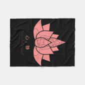 心静 (peaceful Mind) Yoga Practices  フリースブランケット (正面(横))