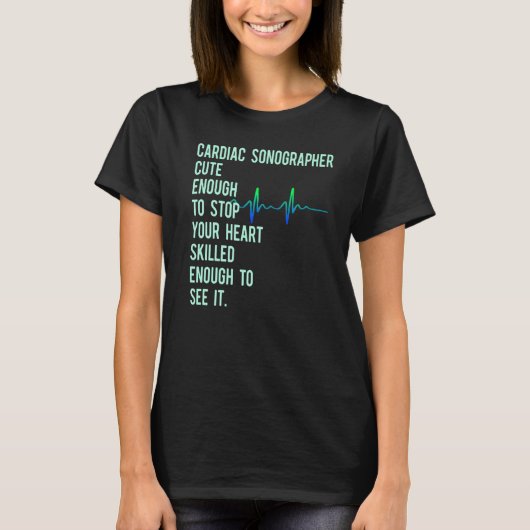 心音ソノグラフエコーテック教育Rdcs Tシャツ (正面)