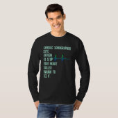 心音ソノグラフエコーテック教育Rdcs Tシャツ (正面フル)