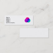 心 + 体 + 精神-プロフィールカード スキニー名刺 (正面/裏面)