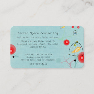心、体、魂のアポイントメントc 予約カード