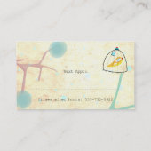 心、体、魂の癒し 予約カード (裏面)