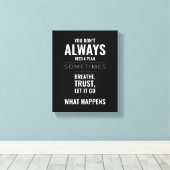 必ずしも計画が必要ではない |やる気を起こさせる引用文 キャンバスプリント (インサイチュ (ウッドフロア))