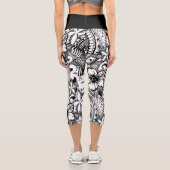 必ずしも黒と白のポリネシアの刺青ではない カプリレギンス (裏面)