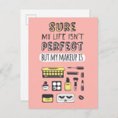 必ずメイクが完璧ではない ポストカード (正面/裏面)