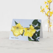 必ず天使の花の引用文 カード (黄色い花)