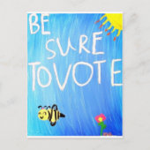 必ず投票する ポストカード (正面)
