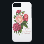 必ず花モネ引用文ヴィンテージ牡丹の花 iPhone 8/7ケース<br><div class="desc">必ず花モネ引用文ヴィンテージ牡丹の花</div>