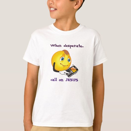 必死でイエス・Tシャツを訪ねたとき。 Tシャツ (正面)