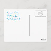 必死の追求春 ポストカード (裏面)