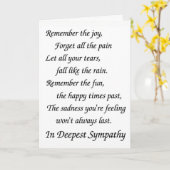 必考える要な時に必ず**お持ちの*** カード (黄色い花)