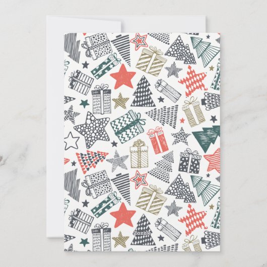 必要おもしろいな唯一のギフト |オレンジ色の写真 シーズンカード (裏面)