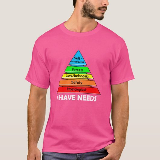 必要おもしろい心理学の階層専攻の構造 Tシャツ (正面)
