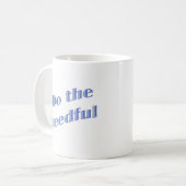必要で青いマグをして下さい コーヒーマグカップ (正面左)