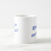 必要で青いマグをして下さい コーヒーマグカップ (中央)