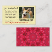 必要とされるペット付き添い 名刺 (正面/裏面)