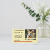 必要とされるペット付き添い 名刺 (スタンド正面)