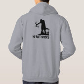 必要とされる餌無し-灰色のスエットシャツ パーカ (裏面)